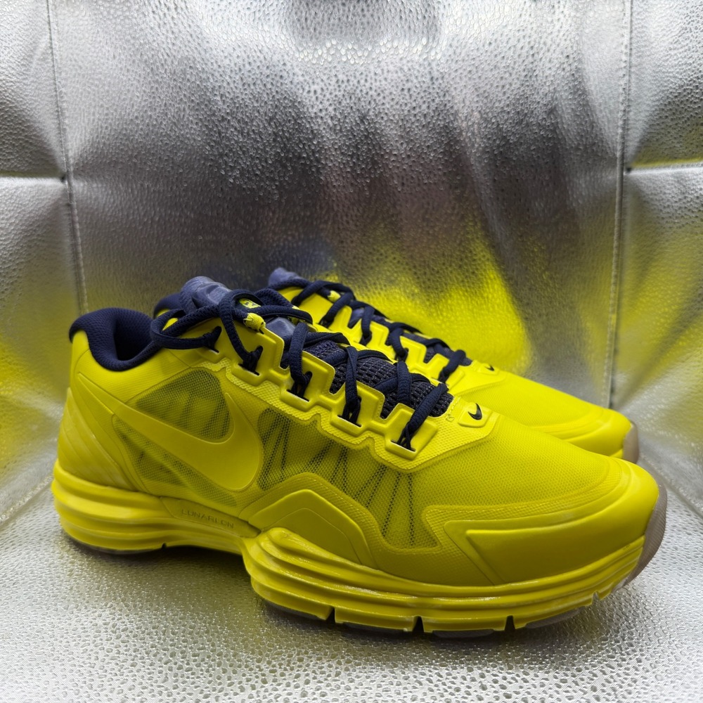 Size 10.5 Nike Lunar Speed 3 Training Shoes Mens Yellow Excellent 604970-300